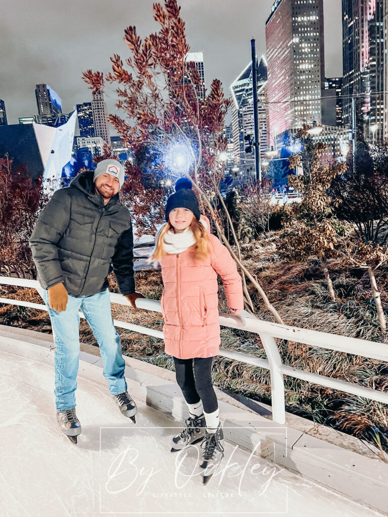 the ribbon ice skating maggie daley park chicago